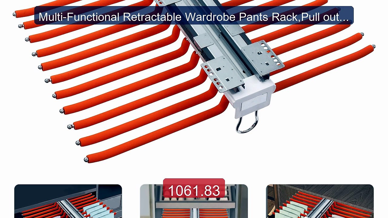 Multi-Functional Retractable Wardrobe Pants Rack,Pull out Tro... -- Amazing Value 2026 | Must Have!