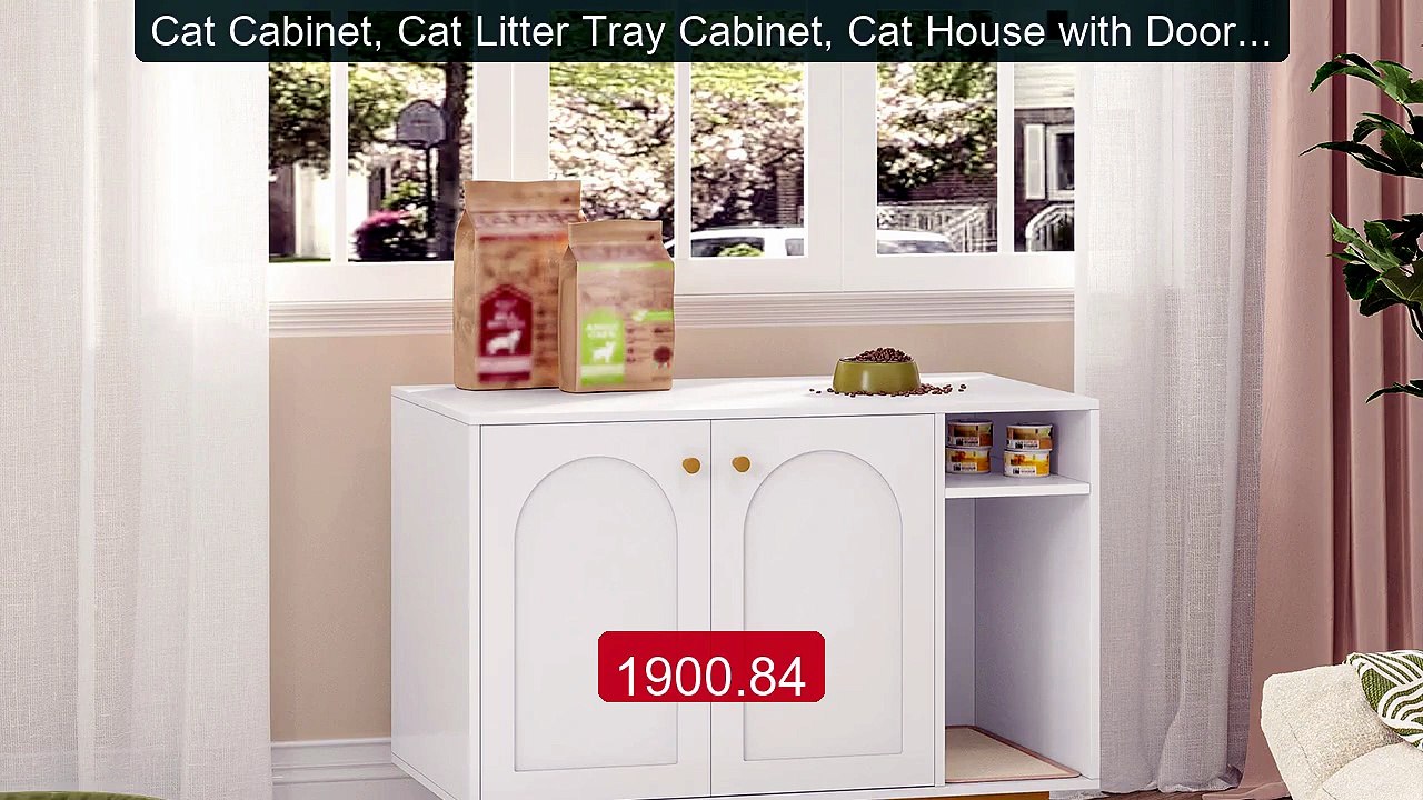 Cat Cabinet, Cat Litter Tray Cabinet, Cat House with Door and ... -- Best Buy 2026 | Great Quality!