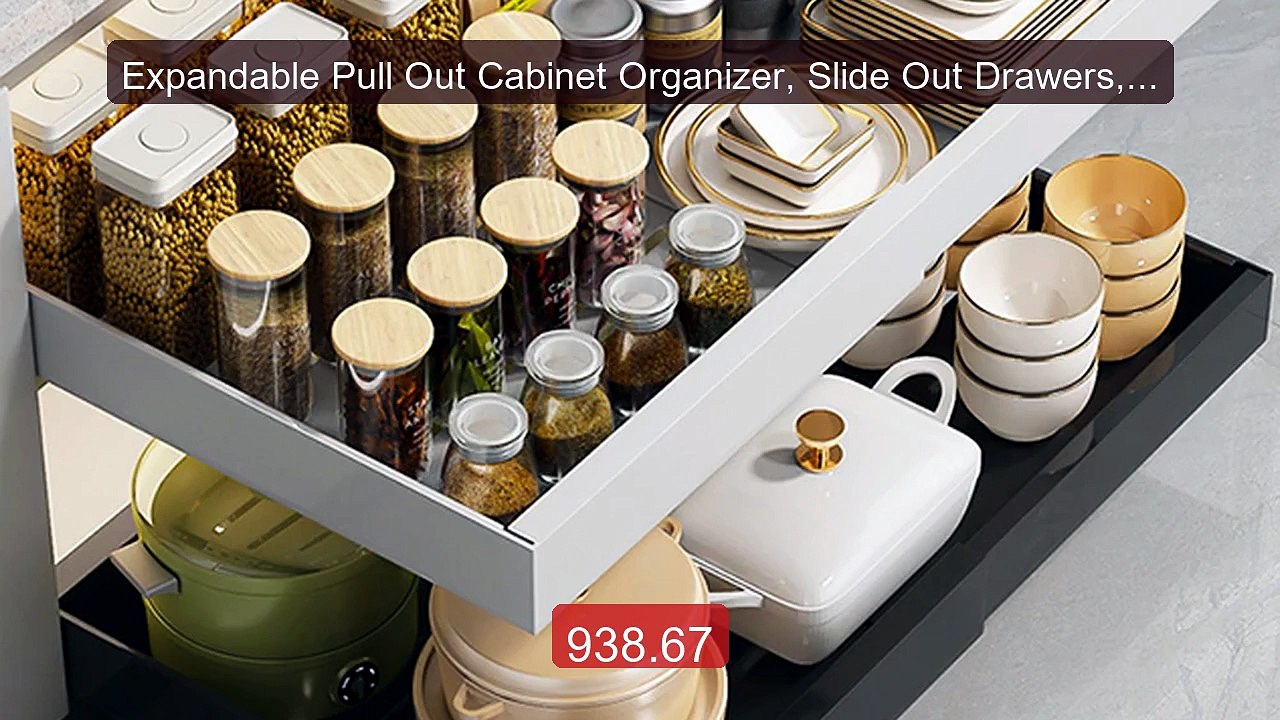 Expandable Pull Out Cabinet Organizer, Slide Out Drawers, Expandabl... -- Top Rated 2026 | Buy Now!