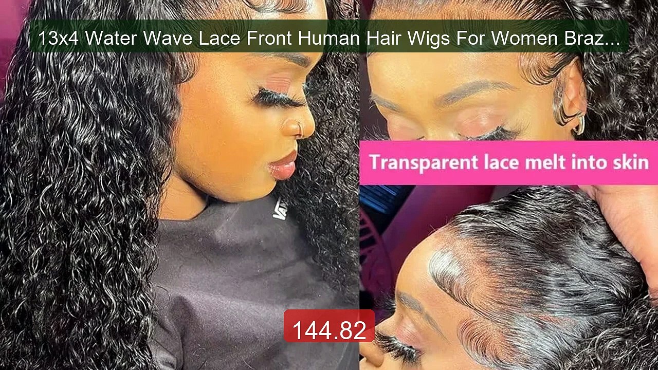 13x4 Water Wave Lace Front Human Hair Wigs For Women Brazil... -- Top Pick 2026 | Unbeatable Price!