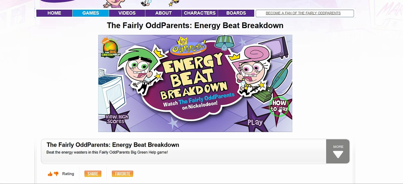 The Fairly OddParents: Energy Beat Breakdown Gameplay