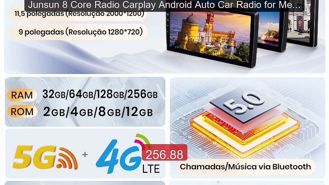Junsun 8 Core Radio Carplay Android Auto Car Radio for Mercede... -- Best Buy 2026 | Great Quality!