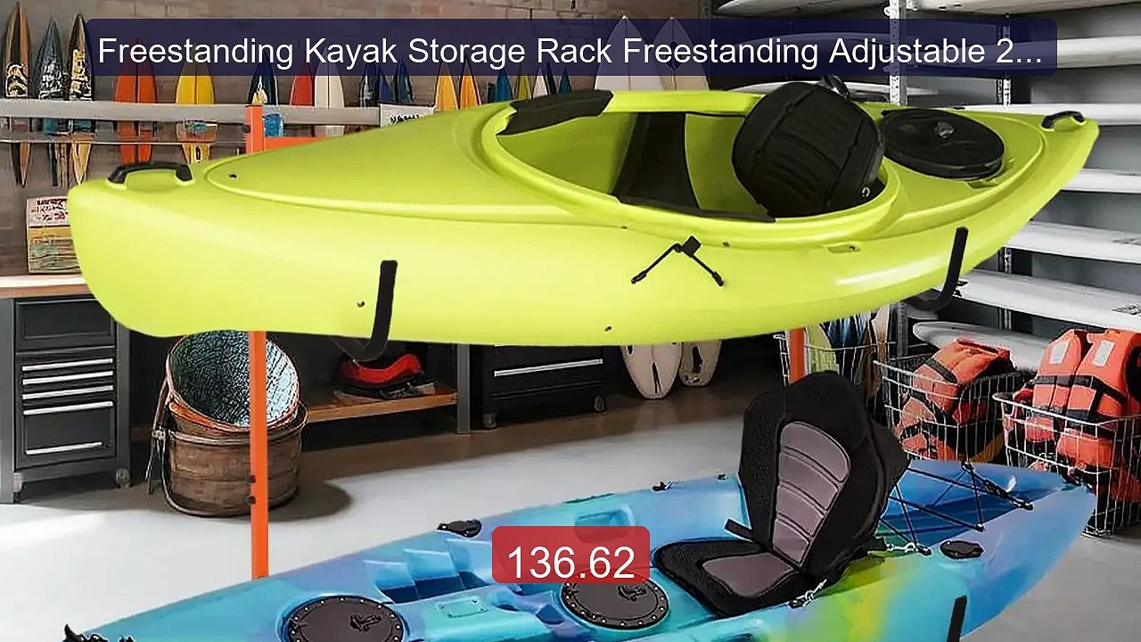 Freestanding Kayak Storage Rack Freestanding Adjustable 2 L... -- Top Pick 2026 | Unbeatable Price!