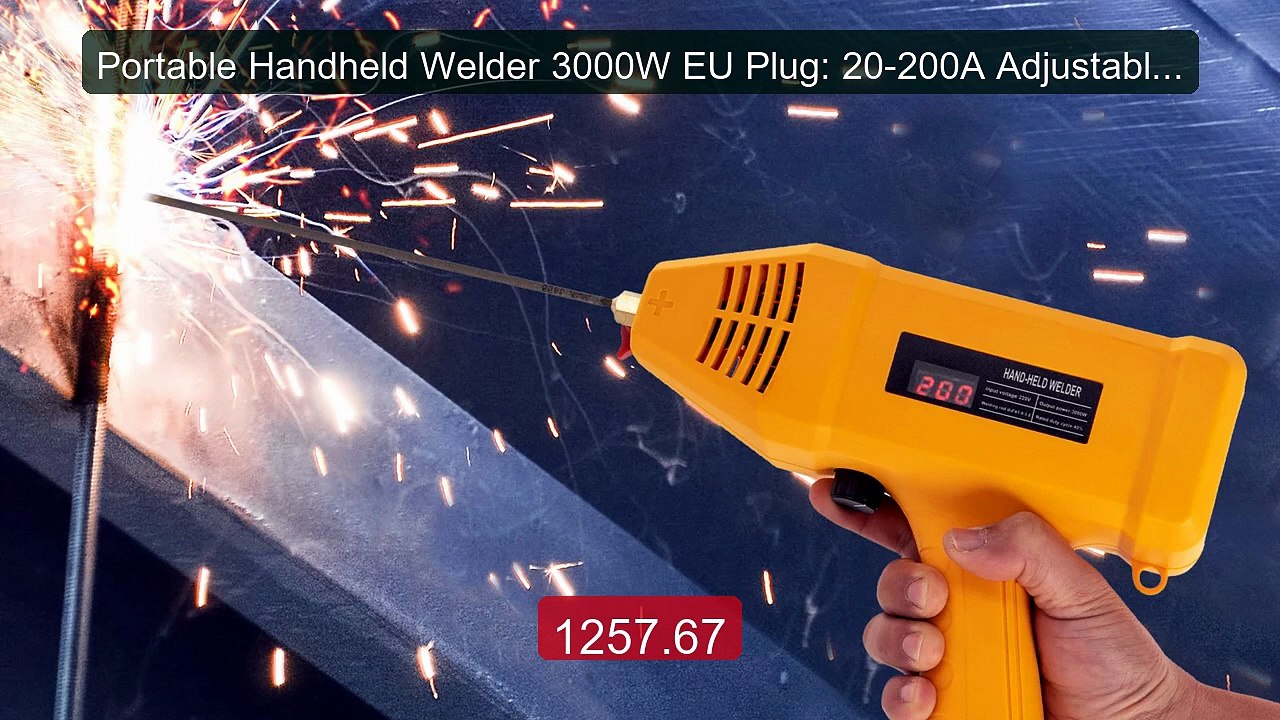 Portable Handheld Welder 3000W EU Plug: 20-200A Adjustable, LE... -- Hot Deal 2026 | Limited Offer!