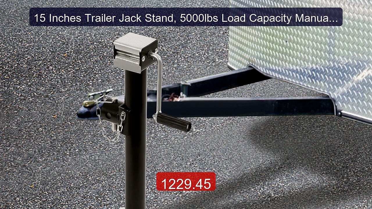 15 Inches Trailer Jack Stand, 5000lbs Load Capacity Manual ... -- Top Pick 2026 | Unbeatable Price!