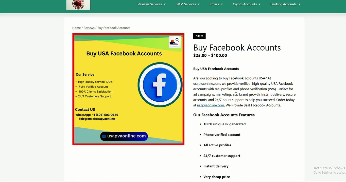 Buy facebook Accounts With Page