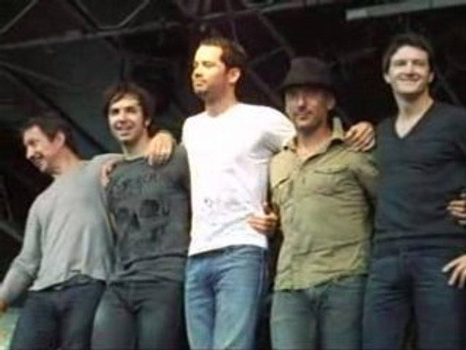 Emmanuel Moire remercie le public de Somain [05.07.08]