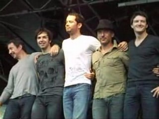 Emmanuel Moire remercie le public de Somain [05.07.08]