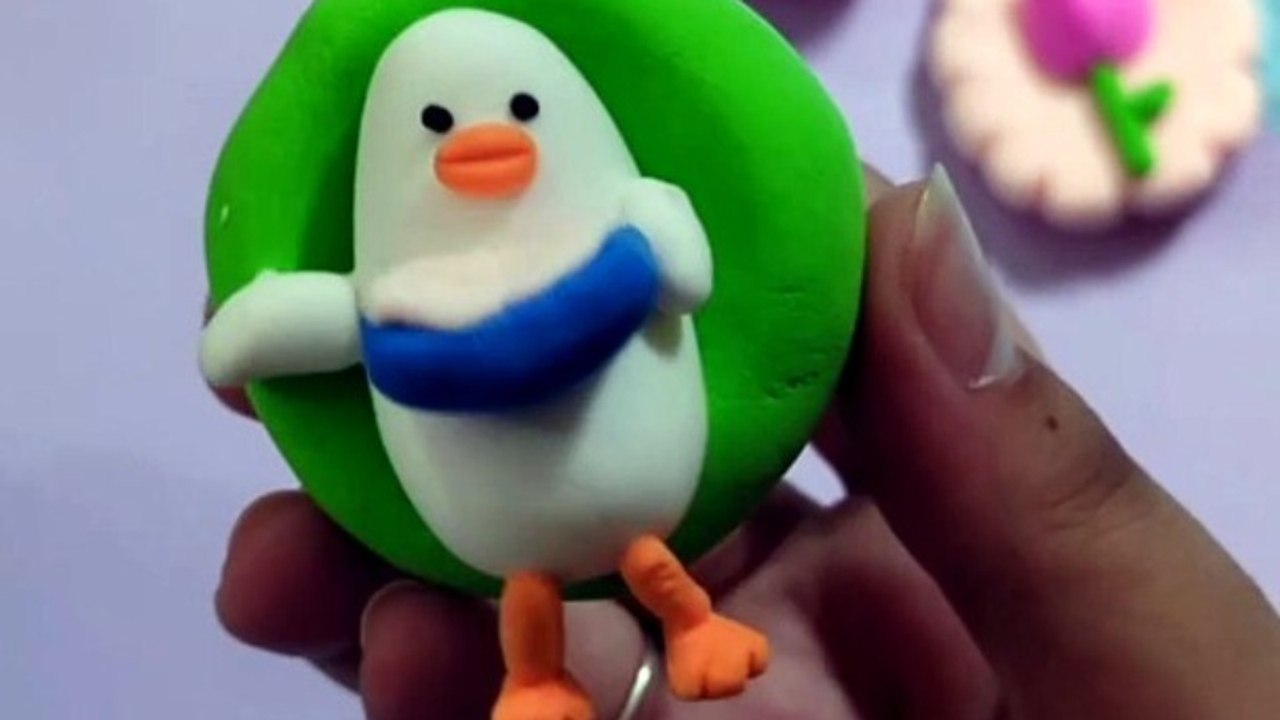 Art and craft Clay Penguin 🐧 craft idea