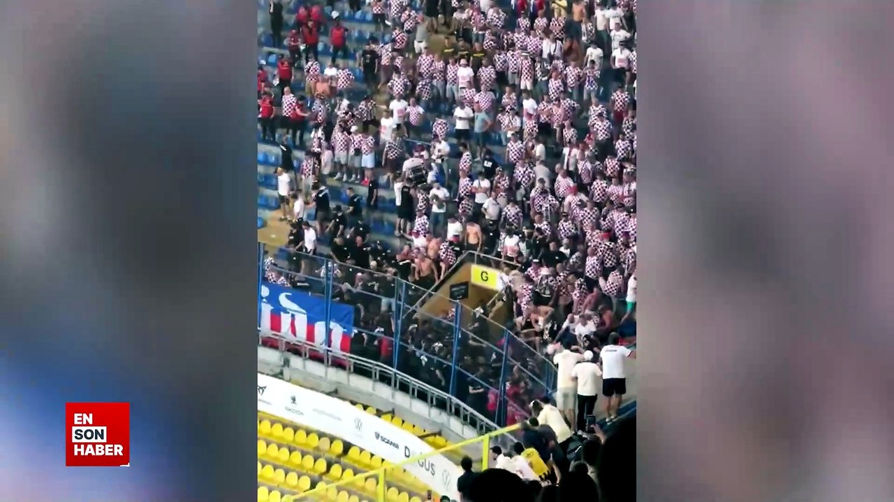 Gornik Zabrze taraftarları Fenerbahçe maçında taşkınlık çıkardı