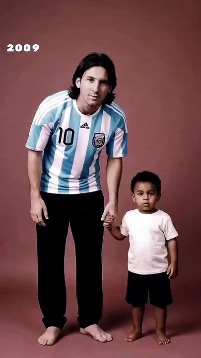La evolución de Messi y Lamine Yamal durante los años.