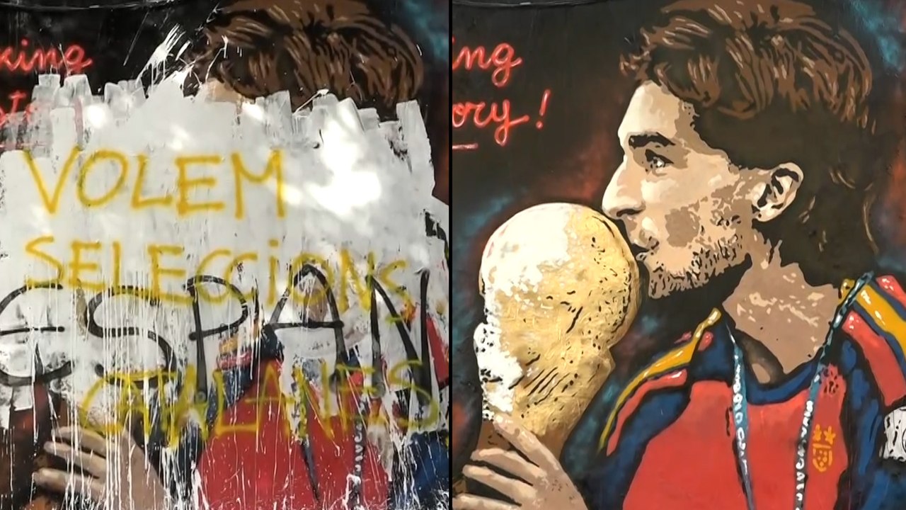 Vandalizan el mural de TVBoy homenaje a Ferran en Barcelona y sólo dura unas horas 