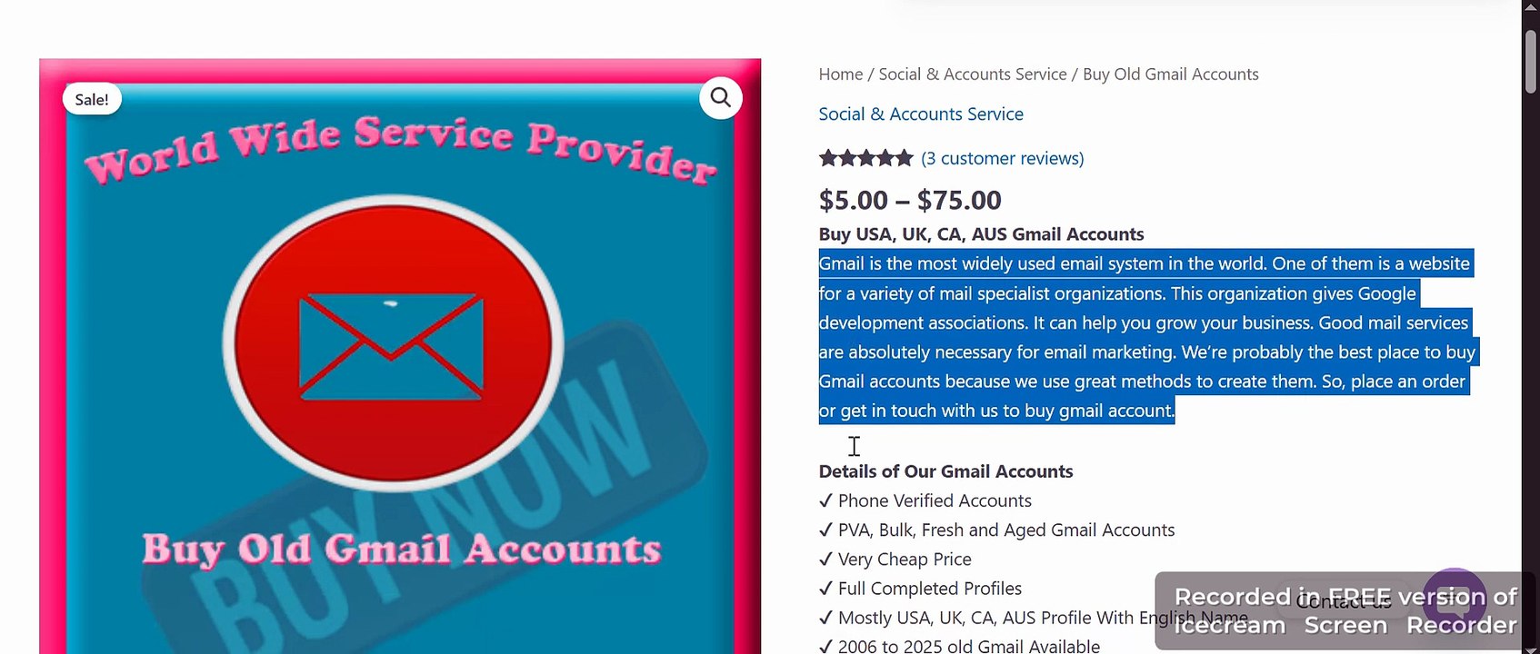 Best 222 Sites to Purchase Old Gmail Accounts (2FA, Aged ...