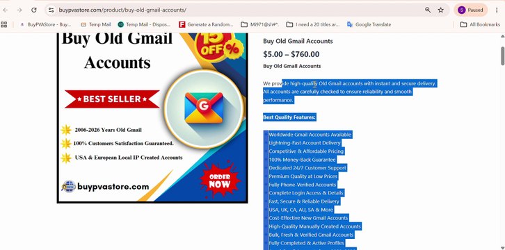 7 Trusted Sources to Buy PVA and Aged Gmail Accounts 7 Top Places to Purchase Verified Gmail Accounts 7 Reliable Websites for Buying Aged Gmail Accounts 7 Best Platforms to Buy Old Gmail Accounts Online 7 Leading Providers of PVA Gmail Accounts in 2026