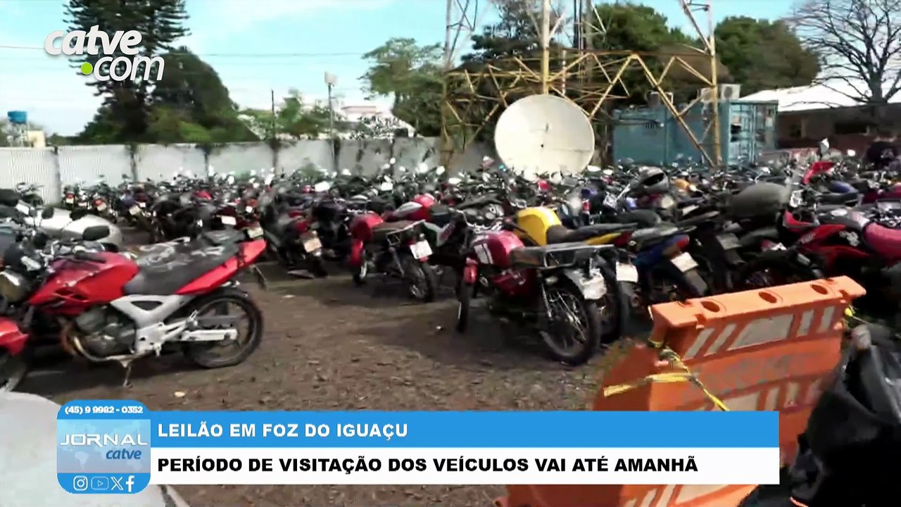 Visitação de veículos do leilão do Foztrans segue até quarta-feira em Foz do Iguaçu