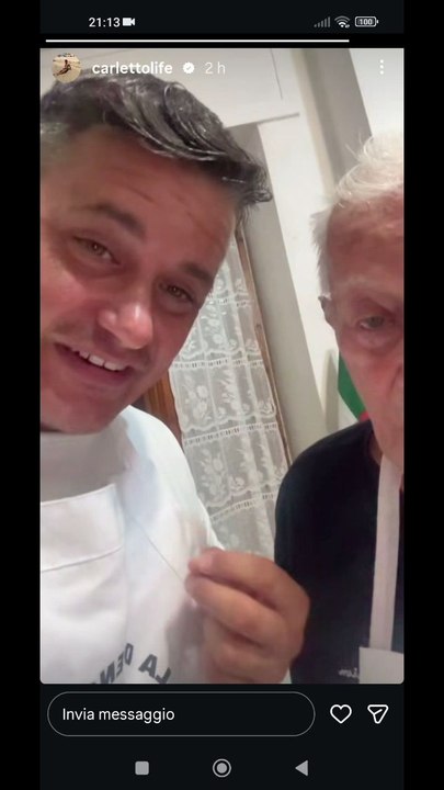 Carletto Life story i ringraziamenti di nonno faustino