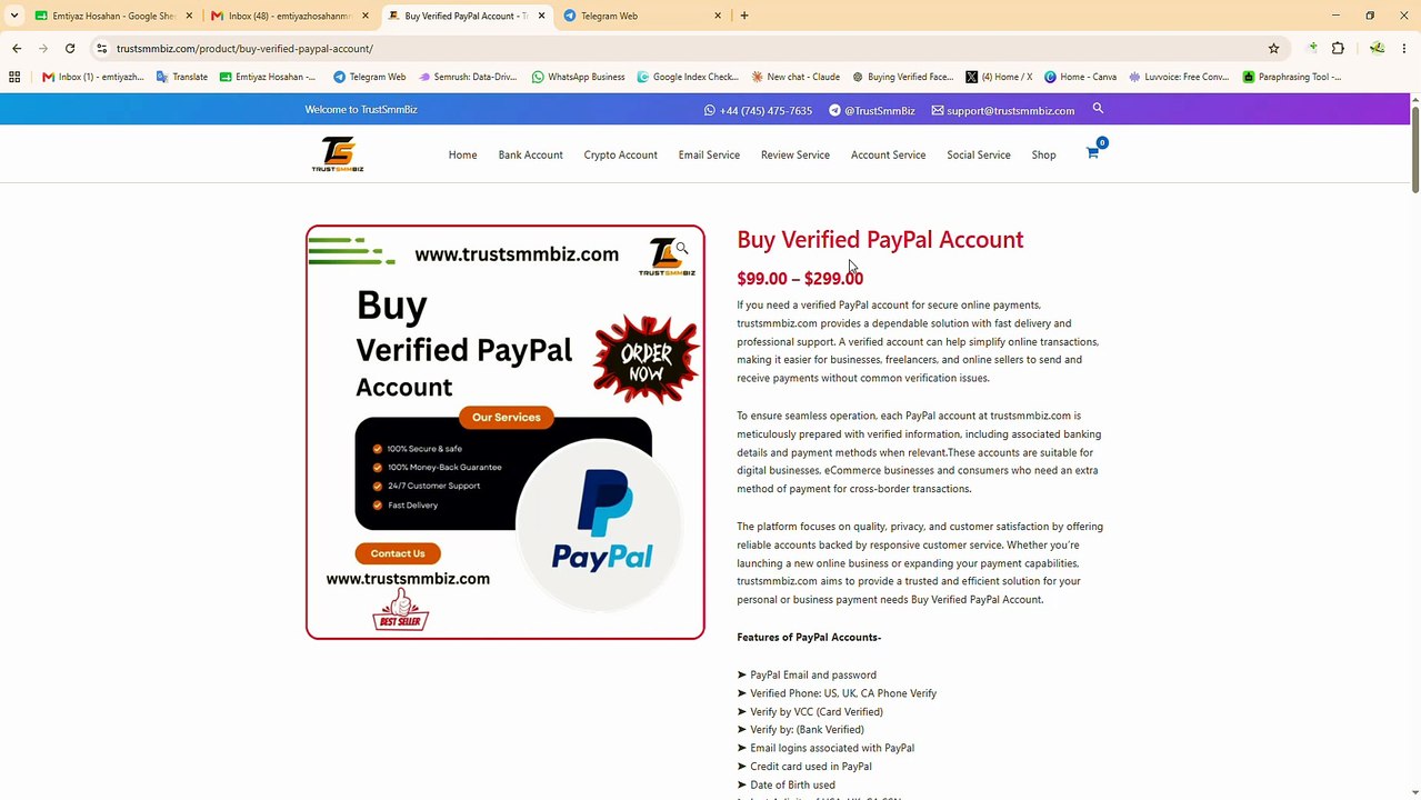Buy Verified PayPal Account - TrustSmmBiz - Google Chrome 2026-07-20 11-52-27