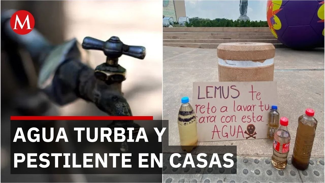 Agua pestilente y turbia afecta a vecinos de la Unidad Modelo en Jalisco