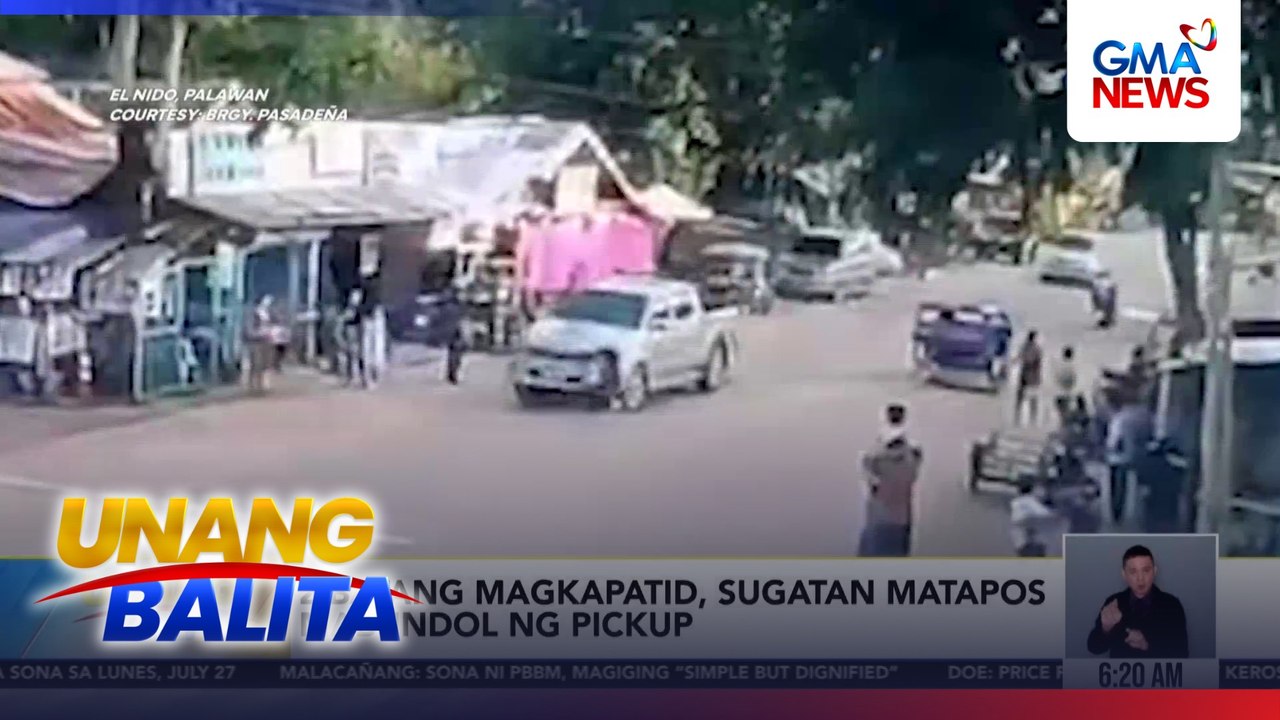 2 batang magkapatid, sugatan matapos mabundol ng pickup | Unang Balita