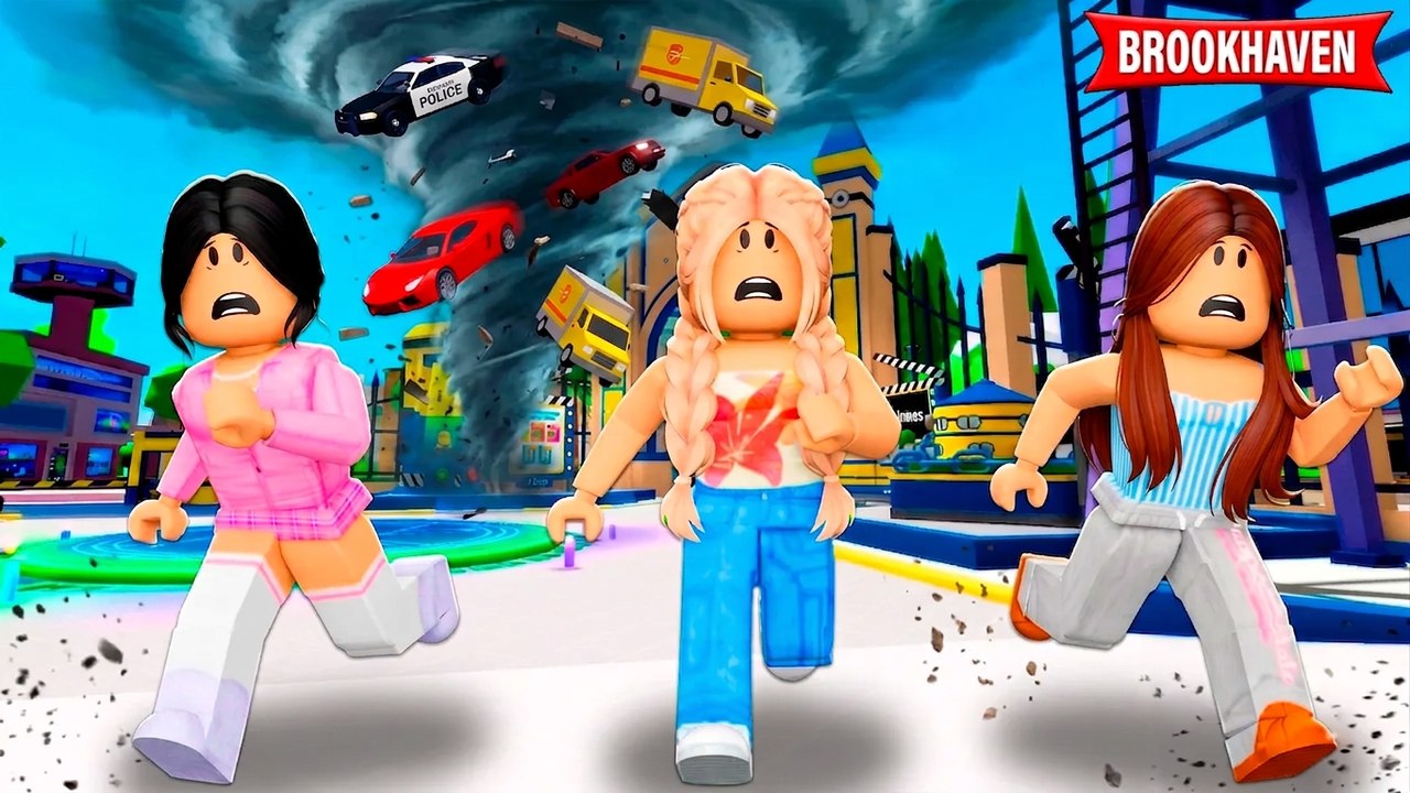 We Survived the Biggest Tornado in the Park! | Brookhaven Stories RP | Roblox
