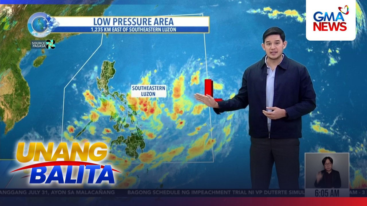 Magpapaulan na sa ilang bahagi ng bansa ang LPA sa Pacific Ocean | Unang Balita
