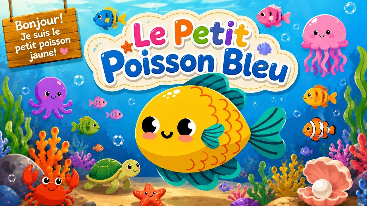 🐠 Le Petit Poisson 🐙🎶 | Comptines pour Enfants 🐳 | Chansons Éducatives | Karaoké Amusant 🌈