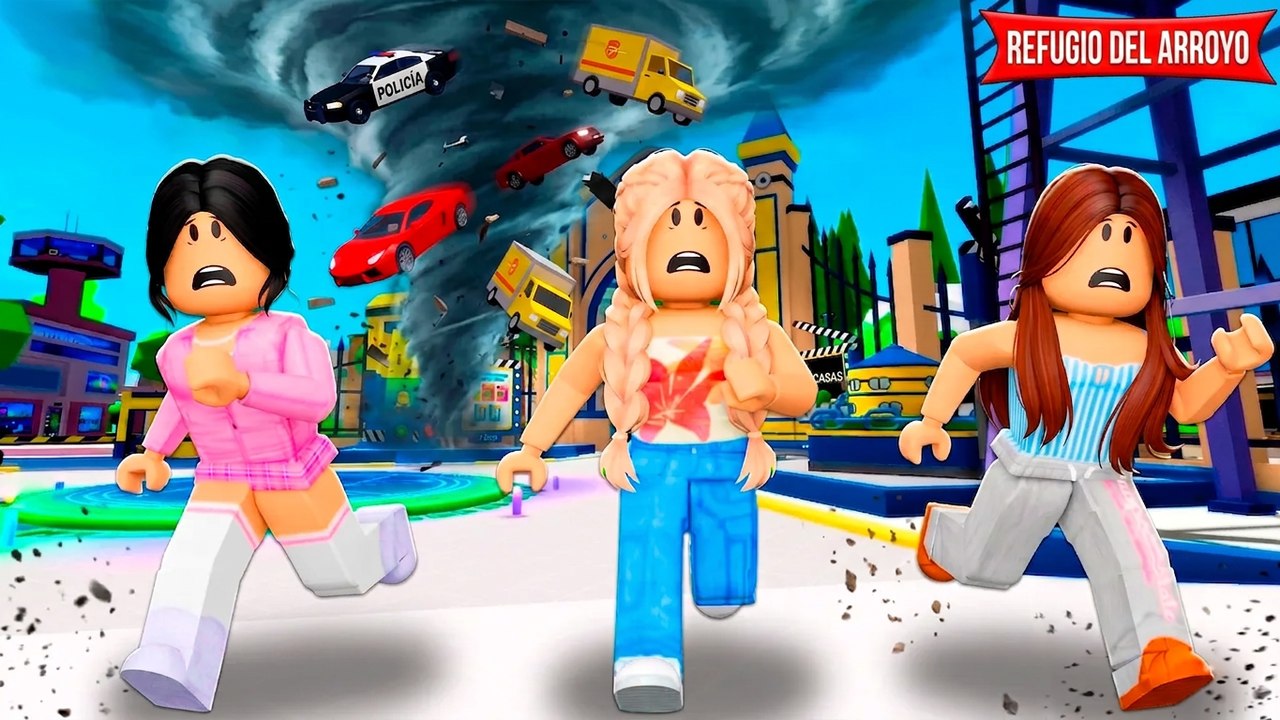 ¡Sobrevivimos al tornado más grande en el parque! | Historias Brookhaven RP | Roblox