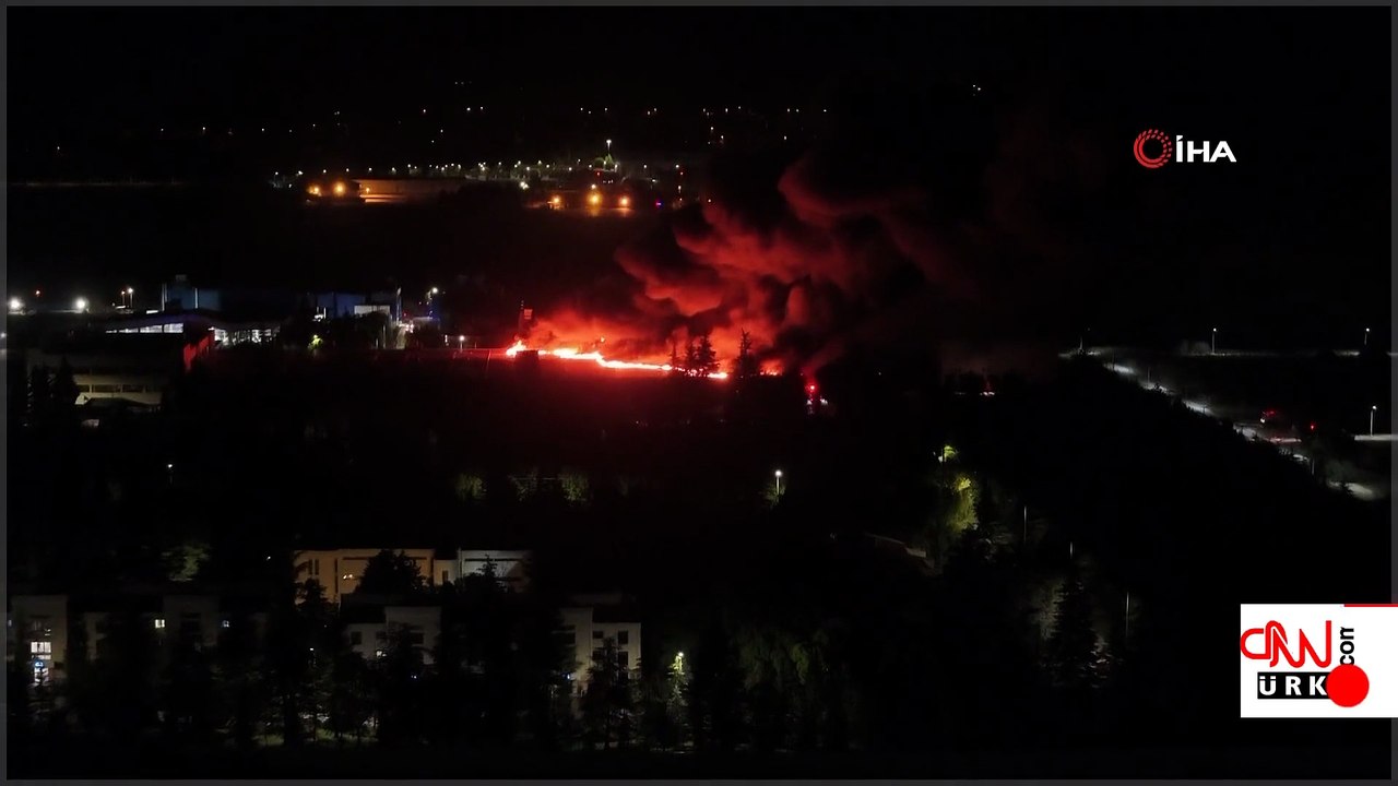 Eskişehir'de TEI yerleşkesinde yangın