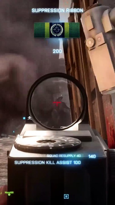 🎯 BF3 Suppression Assist! 💥 #Short #BF3