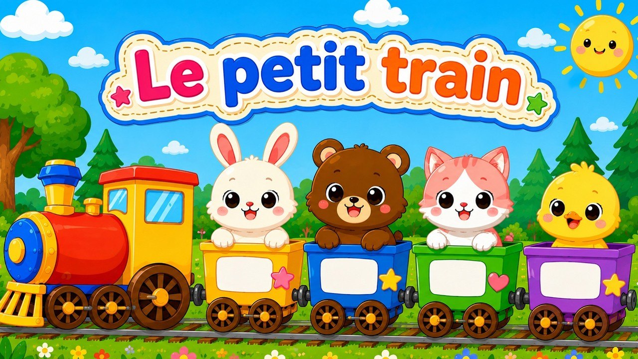 🚂 Le Petit Train est Arrivé 🎶 | Comptines pour Enfants 🦉🦋 | Chansons Éducatives  | Karaoké Amusant