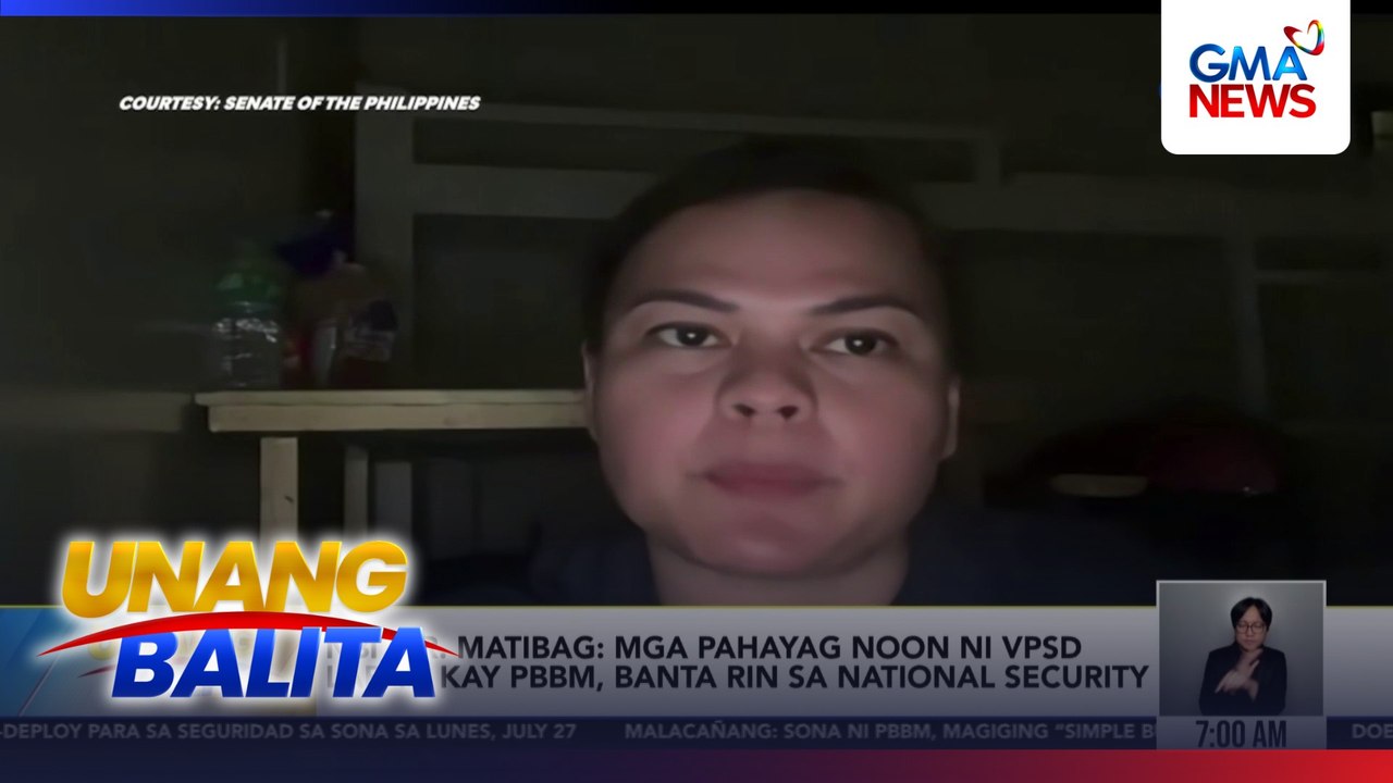 NBI Dir. Matibag - Mga pahayag noon ni VPSD laban kay PBBM, banta rin sa nat'l security | Unang Balita