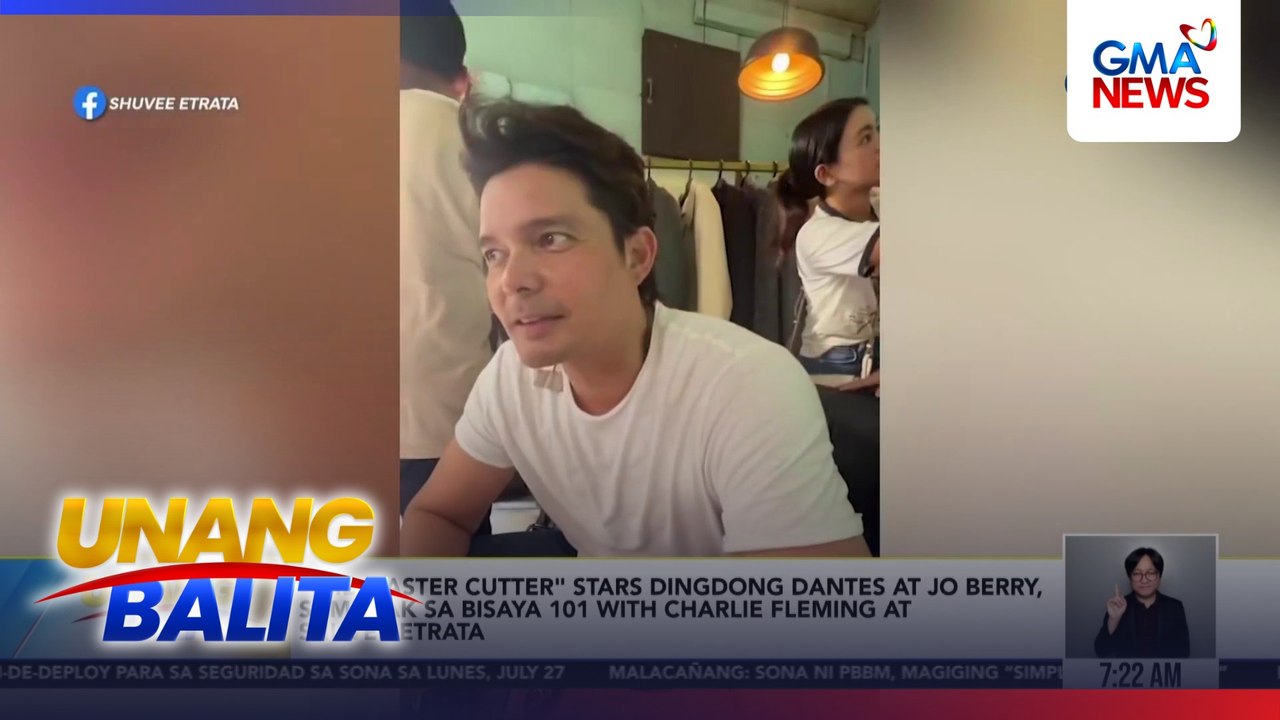 "The Master Cutter" stars Dingdong Dantes at Jo Berry, sumabak sa Bisaya 101 with Charlie Fleming at Shuvee Etrata | Unang Balita