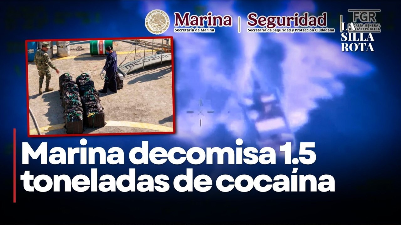 Marina intercepta embarcación con cocaína valuada en más de 335 millones de pesos