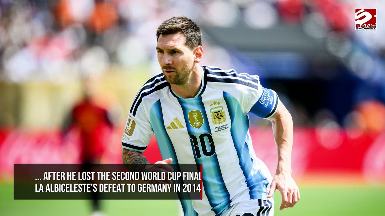 Lionel Messi feels 'immense' pain after Argentina's World Cup final defeat