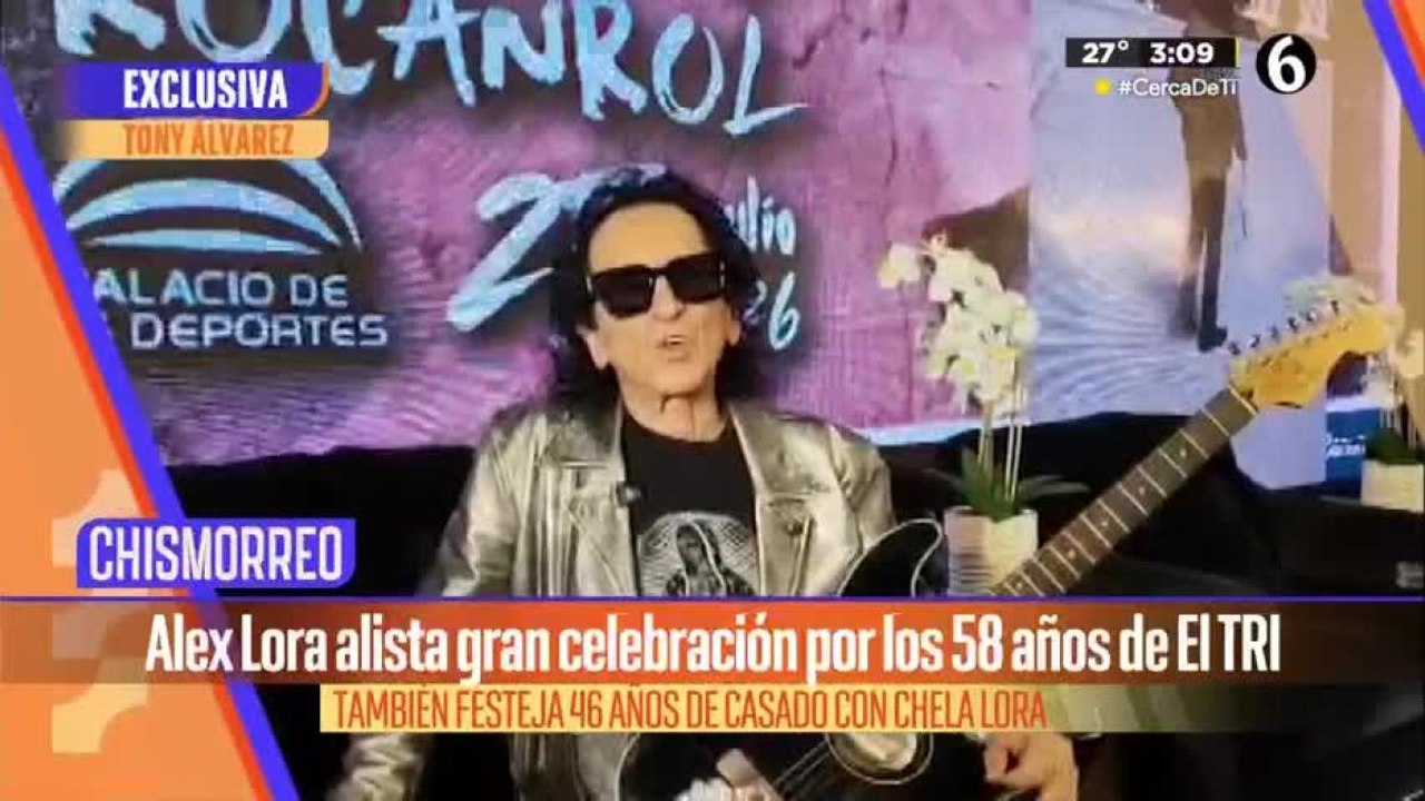Alex Lora alista celebración por los 58 años de “El TRI”