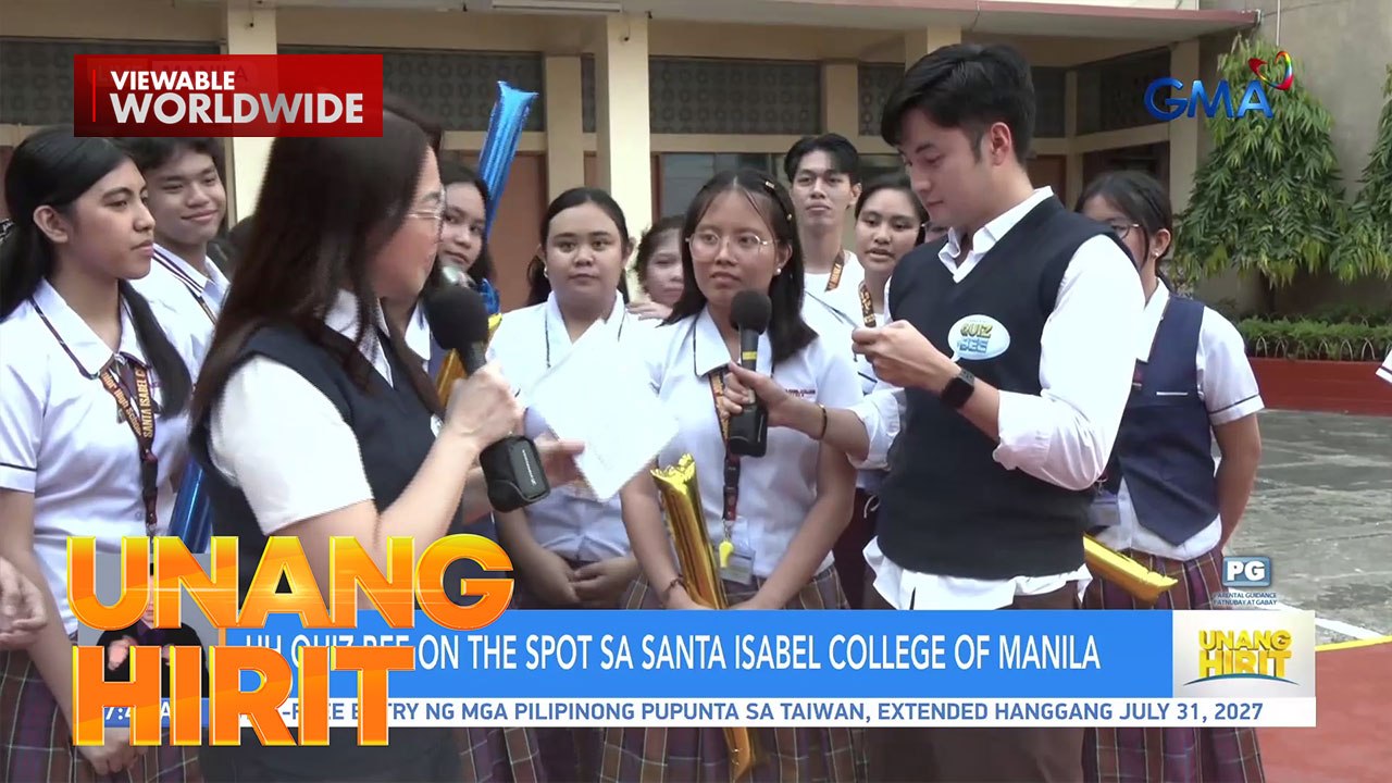 Quiz Bee on the Spot sa Santa Isabel College of Manila | Unang Hirit