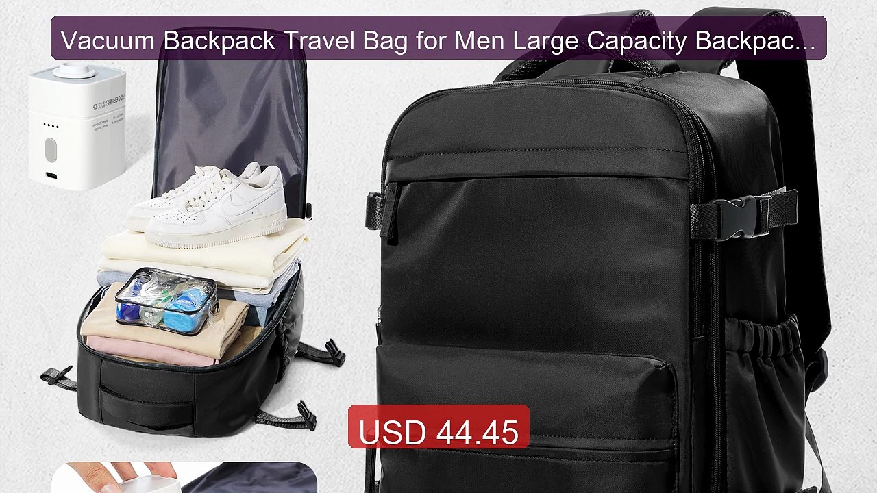 Vacuum Backpack Travel Bag for Men Large Capacity Backpack Busines... -- Best Deal 2026 | Shop Now!