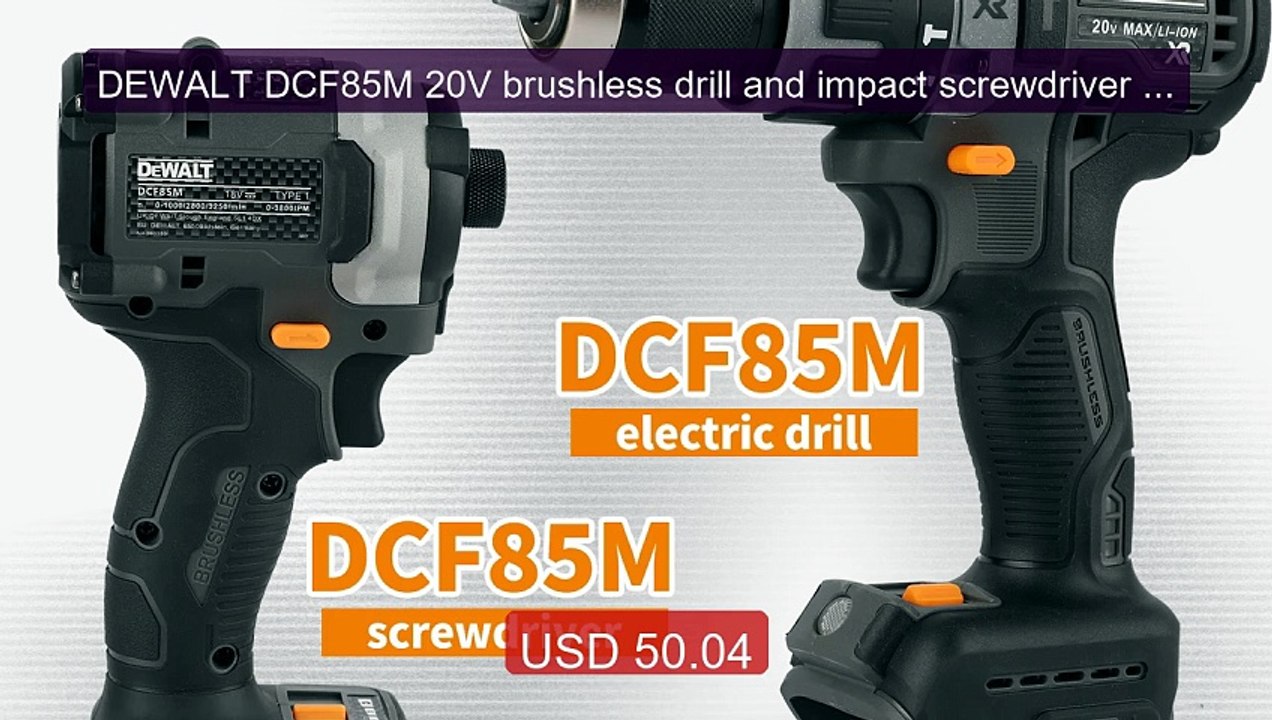 DEWALT DCF85M 20V brushless drill and impact screwdriver | 205 Nm t... -- Top Rated 2026 | Buy Now!