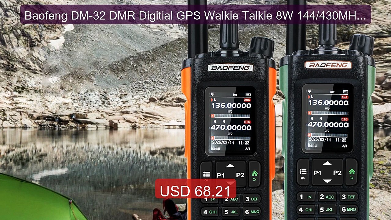 Baofeng DM-32 DMR Digitial GPS Walkie Talkie 8W 144/430MHz VHF... -- Hot Deal 2026 | Limited Offer!