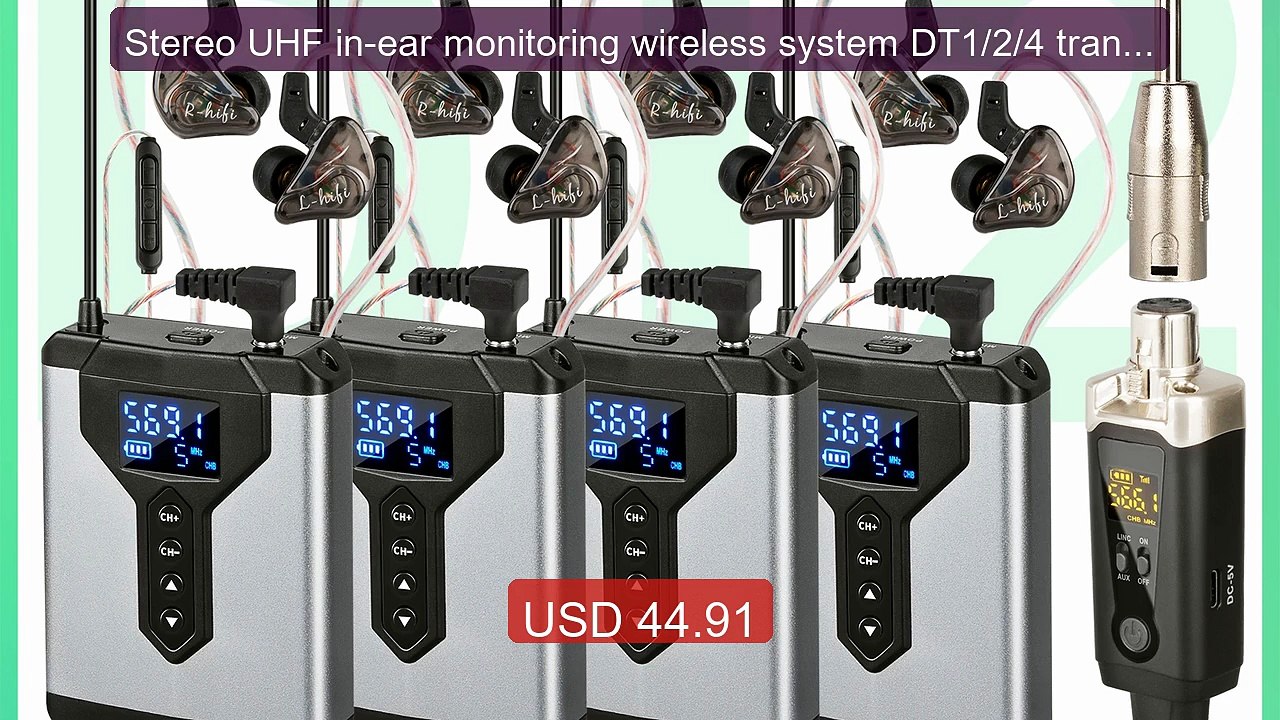 Stereo UHF in-ear monitoring wireless system DT1/2/4 transmit... -- Amazing Value 2026 | Must Have!