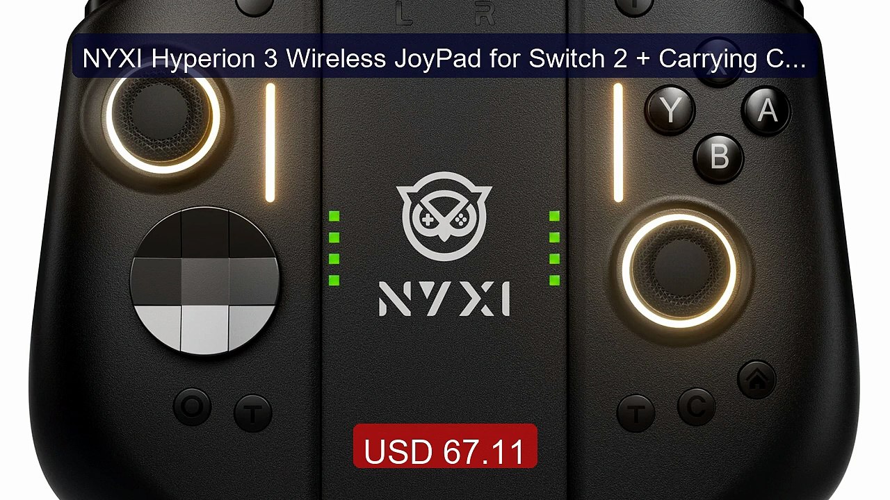 NYXI Hyperion 3 Wireless JoyPad for Switch 2 + Carrying Case +... -- Best Buy 2026 | Great Quality!