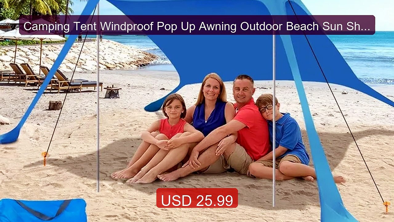 Camping Tent Windproof Pop Up Awning Outdoor Beach Sun Shade UV Ult... -- Top Rated 2026 | Buy Now!