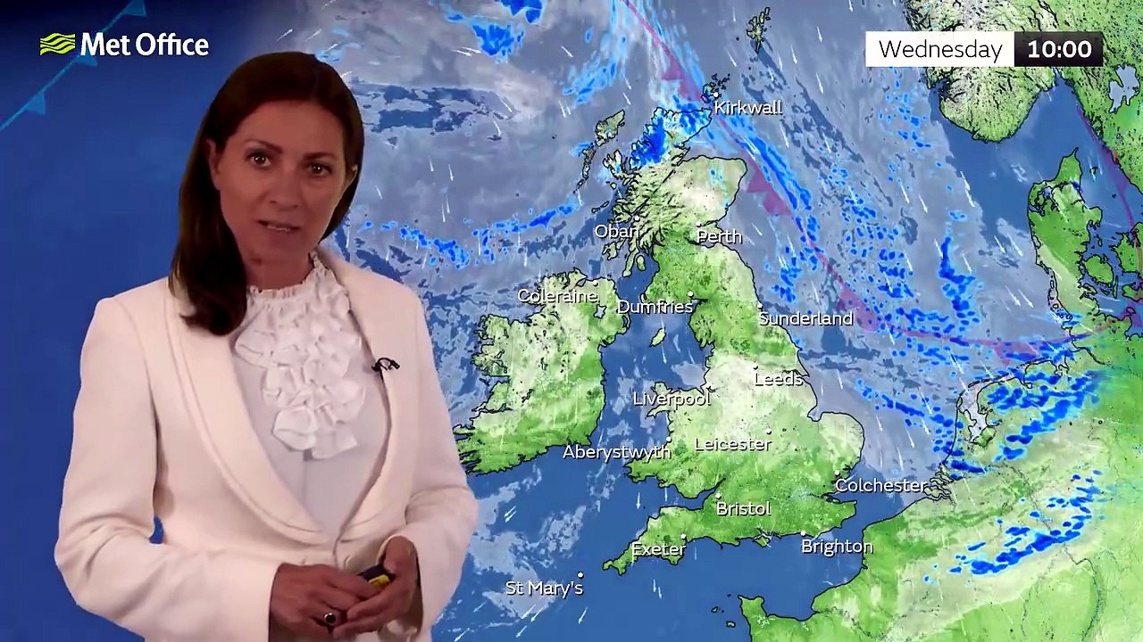 Met Office Wednesday Morning Weather Forecast 22/07/2026