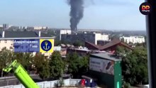 Un depósito de combustible se incendió en la Mariupol ocupada tras un ataque con drones