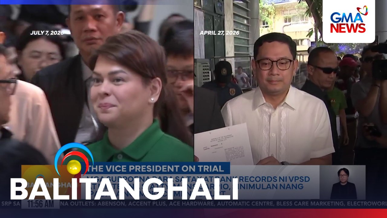 Mga subpoena para sa tax at bank records ni VPS...