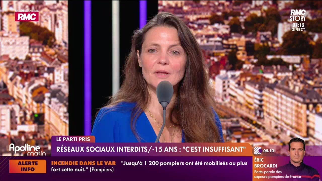 Le parti-pris : Réseaux sociaux interdits au moins de 15 ans, "c'est insuffisant" - 22/07