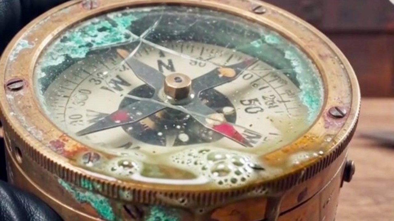 100-Year-Old Marine Compass Restoration! 🧭