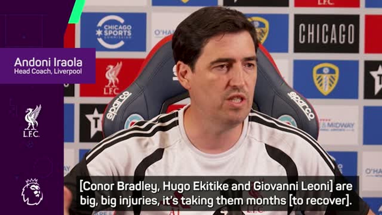 Liverpool's Ekitike and Bradley 'way off' from injury return – Iraola