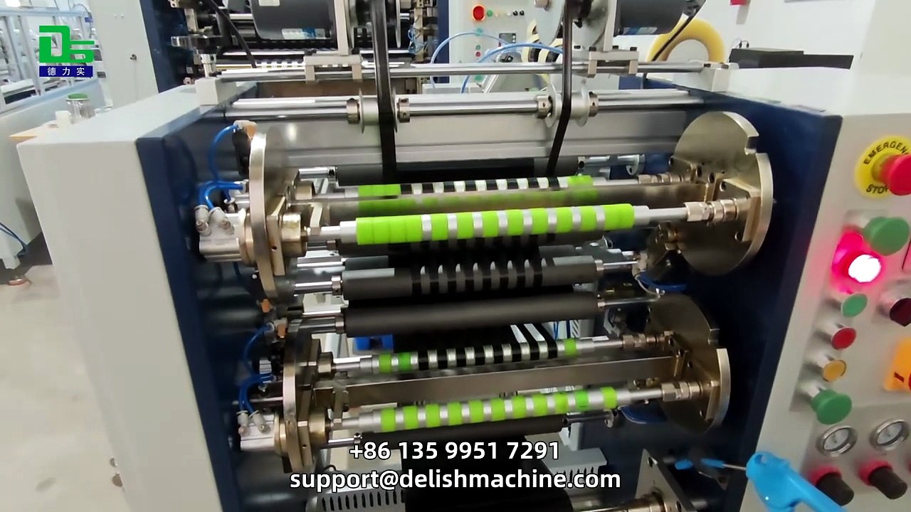 DELISH thermal Ink ribbon slitting machine, professional adaptive tube printer ribbon slitting!