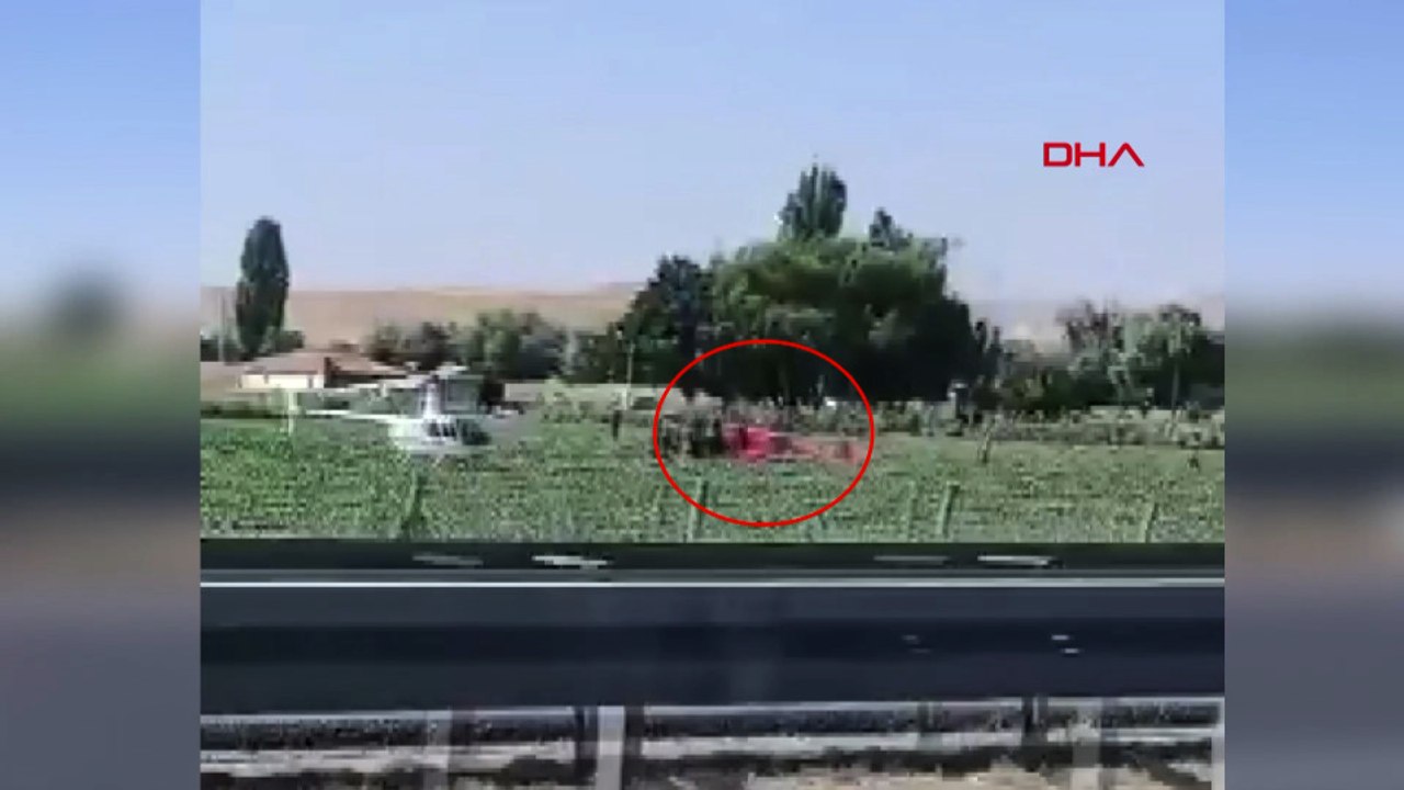 Ankara'da eğitim helikopteri düştü